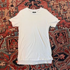 Zanerobe white tall tee medium
